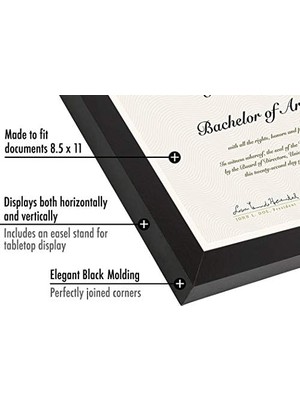 (1,) - Document Frame - Made To Display Certificates 22CM x 28CM - Document Frames, Certificate Frames, Standard Frame