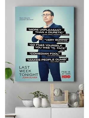 (PSTER18301) Week Tonight With Oliverdizi Afişi Kanvas Tablo 40 x 60
