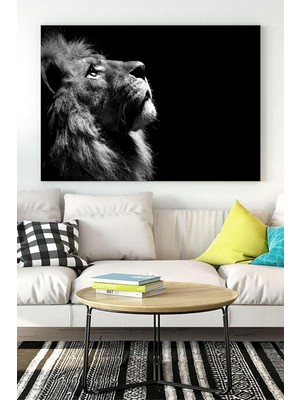 (PSTER15007) Aslan Motivasyon Kanvas Tablo 5 30 x 40