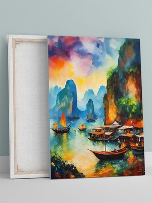 Tayland Phuket Doğa Kanvas Tablo, Manzara Duvar Sanatı, Egzotik Dekor