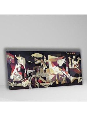 Panoramik Kanvas Duvar Tablosu Pablo Picasso Guernica, 120 x 60