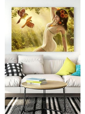 (PSTER16600) Kız Sanatsal Kanvas Tablo 2 40 x 60