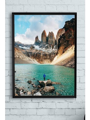 (PSTER10779) Dağ Doğa Manzara Çerçeveli Tablo (21X30CM)
