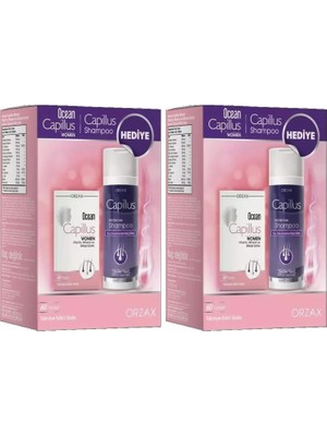 Ocean Capillus 60 Tablet + Capillus Shampoo 200 ml Hediye (2 Paketi)