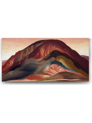 Georgia Okeeffe - Red Hills Tablosu - 160X80CM