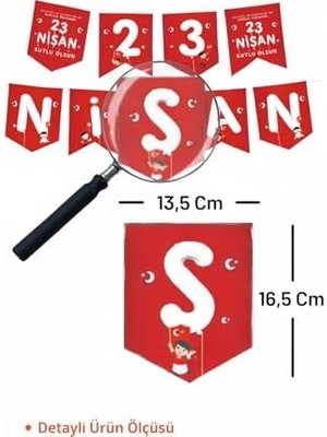 23 Nisan Dekoratif Süsü Flama Okul Süsü, Atatürklü Balon, Türk Bayrağı Pano Süsleri 2026