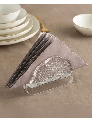 Empressco English Home Karissa Cam Peçetelik 13X9 cm Şeffaf - Fiyatı, Yorumları