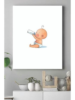 (PSTER15313) Küçük Bebek Çocuk Odası Kanvas Tablo 4 40 x 60