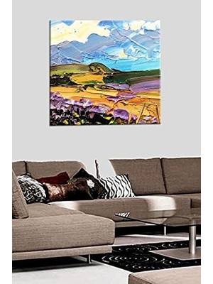 Soyut Tarz Yağlıboya Görünüm Dekoratif Kanvas Tablo Duvar Panosu. Temalar: Modern, Klasik, Rönesans, Atatürk, Manzara,, Doğa, Deniz, Gemi, Yelkenli, Günbatımı Tabloları Salon ve Ofis 50X50 cm