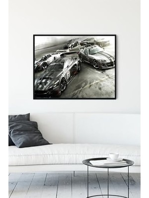 (PSTER13927) Yarış Arabası Çerçeveli Tablo 3 (40X50CM)