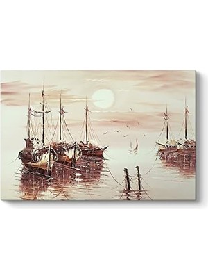 Limana Bağlı Tekneler Tablosu 75 x 50