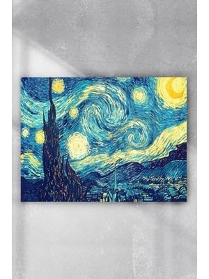 (PSTER9639) Vincent - Yıldızlı Gece Sanatsal Poster (40X60CM)