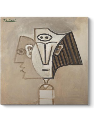 Pablo Picasso - Tete De Femme Tablosu 80 x 80