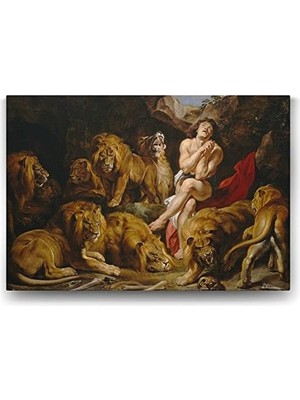 Peter Paul Rubens - Lions Tablosu - 45X30CM