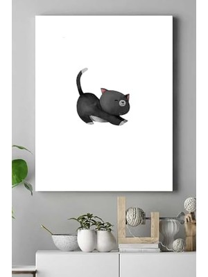 (PSTER16538) Kedi Çocuk Odası Kanvas Tablo 2 40 x 60
