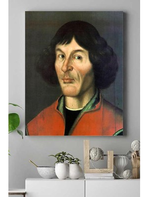 (PSTER16710) Nikolas Kopernik Bilimsel Kanvas Tablo 50 x 70