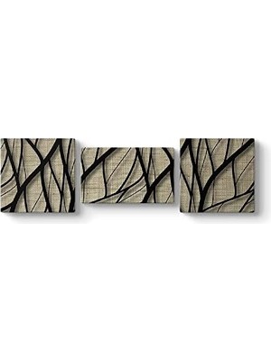 Leaves Dekoratif Tablo 161 x 50-3 Parçalı