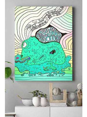 (PSTER16771) Yeşil Kurbağa Hayvan Kanvas Tablo 40 x 60