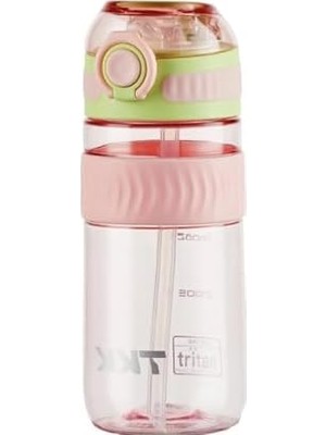 Tkk 550 ml Pipetli Bpa Içermeyen Taşıma Kulplu Tritan Su Matarası FFTKK1016-550MLPIPETLI