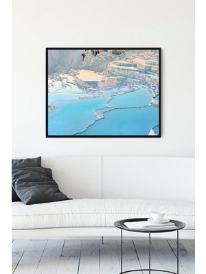 (PSTER13662) Pamukkale Manzara Çerçeveli Tablo (50X70CM)