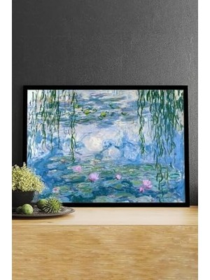 (PSTER14837) Water Lilies - Claude Sanatsal Çerçeveli Tablo 21 x 30