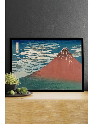 (PSTER14630) Wind Clear -Katsushika Hokusai Sanatsal Çerçeveli Tablo 40 x 50