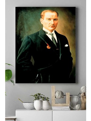 (PSTER15016) Atatürk Kanvas Tablo 2 21 x 30