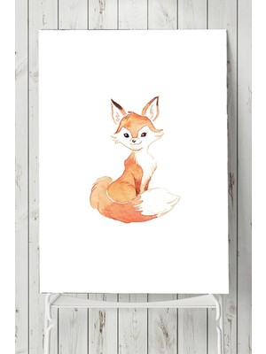 (PSTER8843) Tilki Tasarım Çocuk Odası Poster (80X115CM)