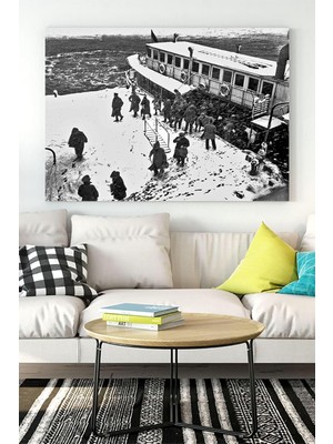 (PSTER16311) Istanbul'da Kış Nostaljik Kanvas Tablo 21 x 30