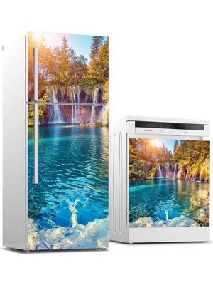 Buzdolabı ve Bulaşık Makinası Beyaz Eşya Kaplama 3D Şelale