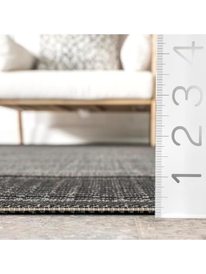 Gris Sınır Açık Halı 2 'x 3' Gri