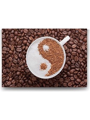Ying Yang Kahve Tablosu - 90X60CM