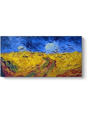 Vincent - Buğday Tarlası ve Kargalar Tablosu 60 x 30