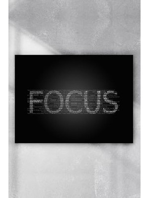 (PSTER6988) Focus Motivasyon Poster 70X100 cm