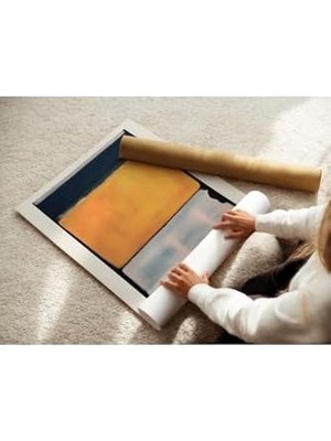 Rothko Çerçevesiz Poster, Modern Dekoratif Çerçevesiz Poster, Tablo, Rothko-4, 30 x 40