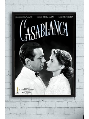 (PSTER10410) Casablanca Film Afişi Çerçeveli Tablo 5 (21X30CM)