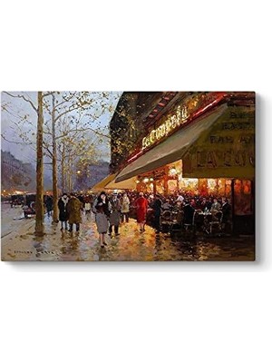 Edouard Cortes - Paris Tablosu 90 x 60