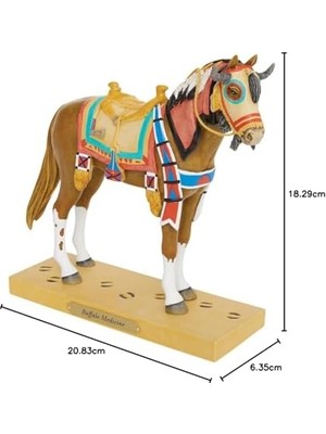 Trail Of Painted Ponies Buffalo Medicine Heykelcik, 18.3 Cm, Çok Renkli