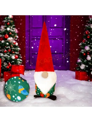Yılbaşı Noel Baba Dekoratif Biblo Yılbaşı Kurabiyesi Desenli