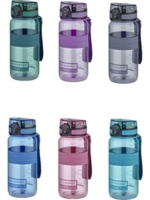Tritan Su Matarası 650 ml Yenilenen Renkler