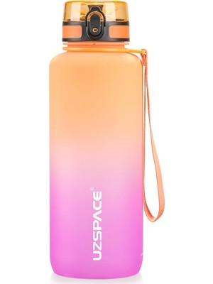 Uzspace 1,5 L Spor Içecek Şişesi, Bisfenol A Içermez, Büyük Içecek Şişesi, 1.500 Ml, Sızdırmaz Su Şişesi, Spor, Bisiklet ve Dış Mekan Aktiviteleri Için