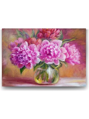 Vazoda Şakayık Tablosu - 100X70CM