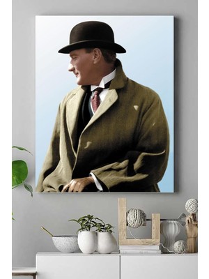 (PSTER15025) Atatürk Kanvas Tablo 4 21 x 30