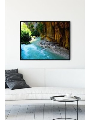 (PSTER13673) Saklıkent Antik Kenti Manzara Çerçeveli Tablo (40X50CM)