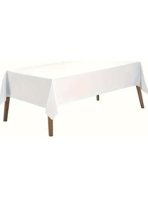 Plastik Kullan At Masa Örtüsü Beyaz 137 * 270 cm