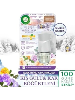 Air Wick Elektrikli Oda Kokusu Cihaz Yedek Şişe Kış Masalı Kış Gülü ve Kar Böğürtleni