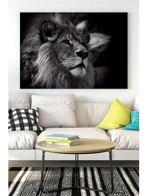 (PSTER14993) Aslan Motivasyon Kanvas Tablo 2 30 x 40