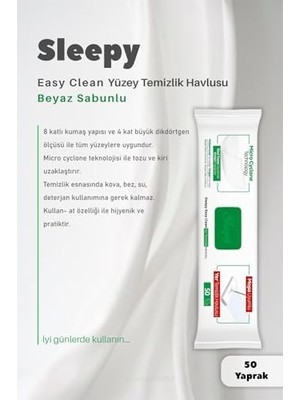 4 Xl Mopa Uyumlu Beyaz Sabunlu Havlu 2 Paket ve Pamuk