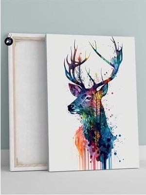 (PSTER946) Geyik Doğası Hayvan Kanvas Tablo 40 x 60