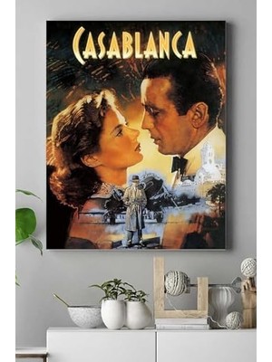 (PSTER15517) Casablanca Film Afişi Kanvas Tablo 40 x 60